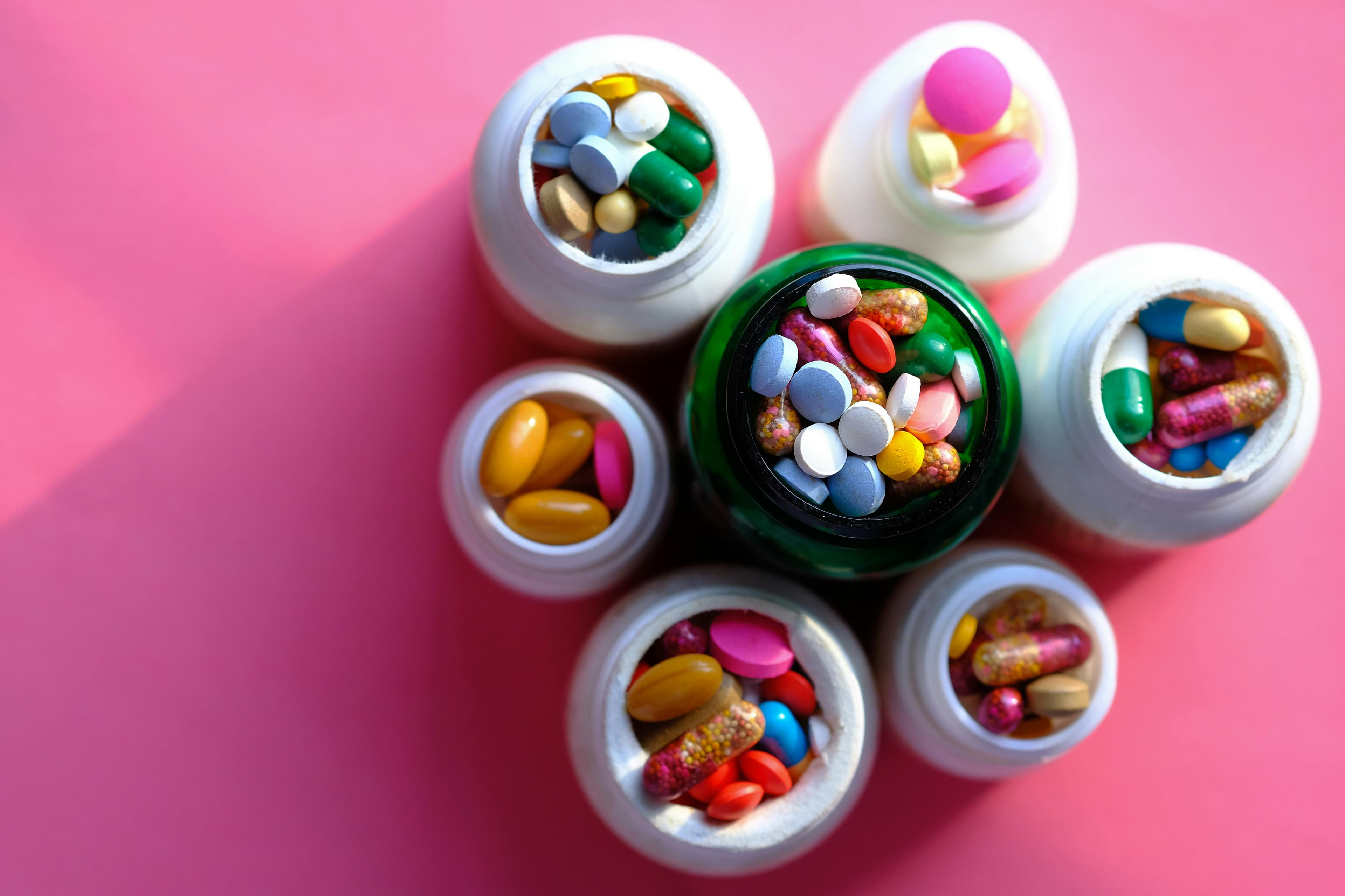 Assorted prescription medications and pills